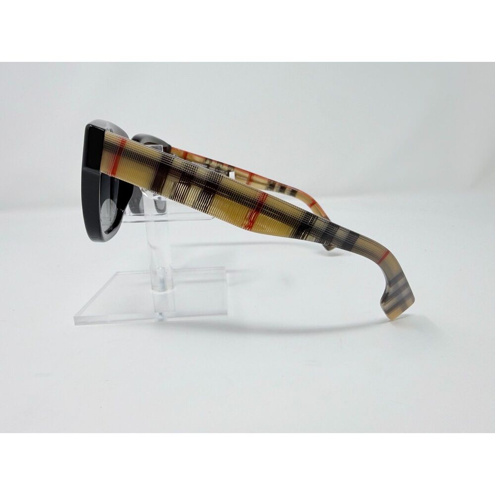 NEW Burberry Mammoth Grey Shaded Polarized Square Ladies Sunglasses - Picture 5 of 10